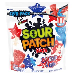 Red, White, & Blue Sour Candy | Packaged