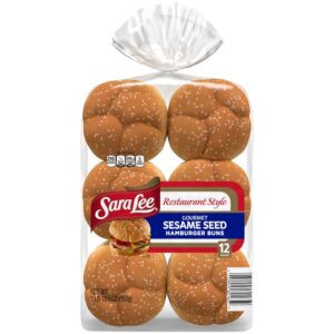 Sara Lee Gourmet Seeded Hamburger Bun | Packaged