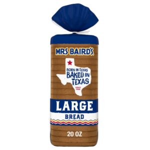 Mrs. Baird’s Large White Bread 20oz | Packaged