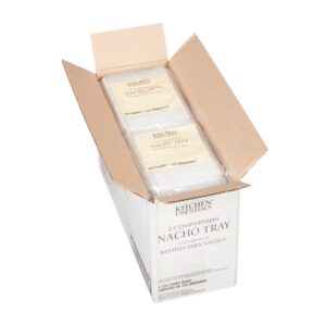TRAY PLAS 2CMPT NACHO 5X6 4-125CT KE | Packaged