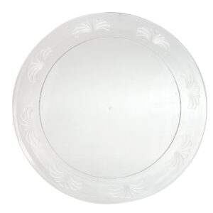 10.25 Inch Plastic Plates, Clear | Raw Item