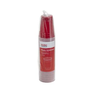 16oz Red Plastic Cups | Packaged