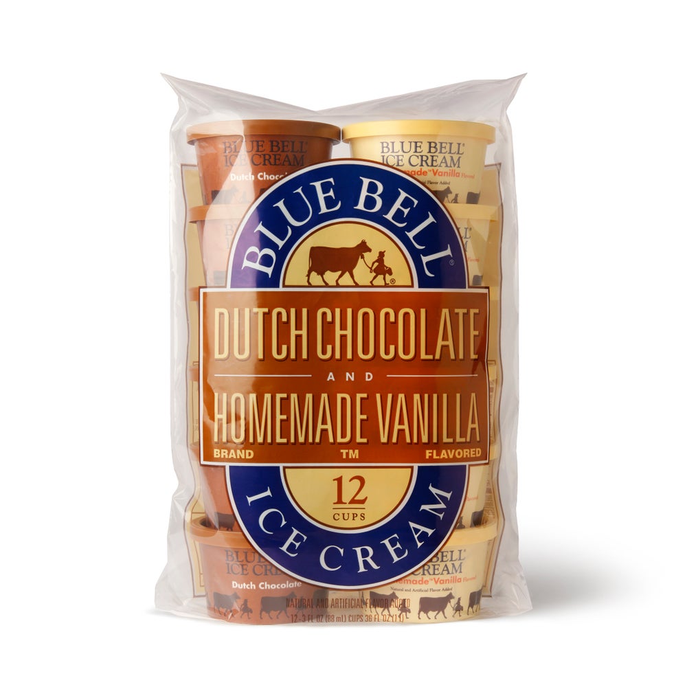 Blue Bell Homemade Vanilla & Dutch Chocolate Cups - Gordon
