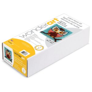 Wonderart Latch Hook Kit 12″X12″-Hoot | Packaged
