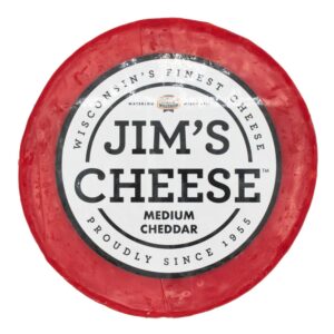 Jim’s Cheese Medium Cheddar 1Ib | Packaged