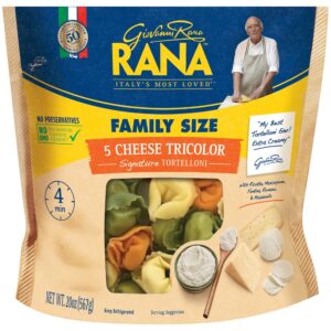5 Cheese Tricolor Tortelloni | Packaged