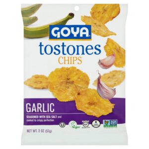Garlic Tostones Chips | Packaged