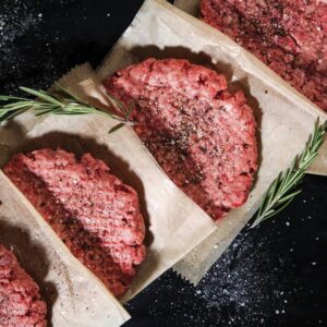 Premium Hamburger Patties | Styled