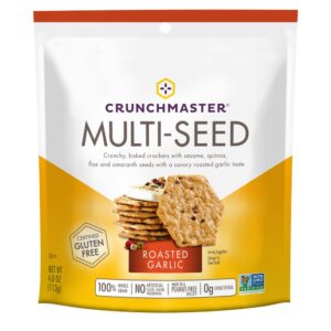 Roasted Garlic Crackers | Packaged
