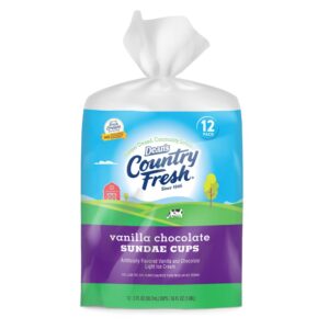 Vanilla Chocolate Sundae Cups | Packaged