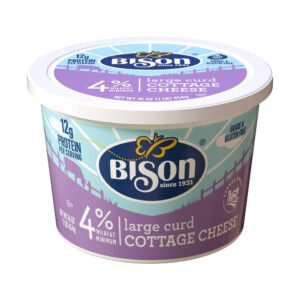 Bison 4% Lrg Curd Cottage Cheese 16oz | Packaged