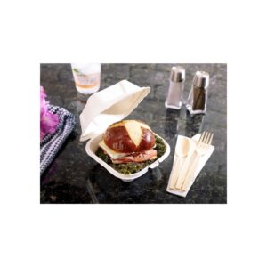 6 inch Hinged Molded Fiber Container | Styled