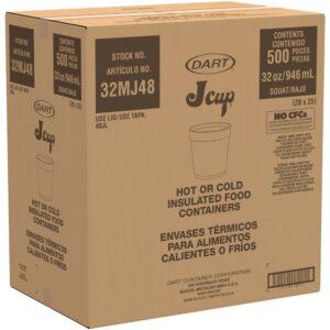 32 ounce Squat Foam Container | Corrugated Box