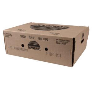 Orange Pineapple Juice Cup | Corrugated Box