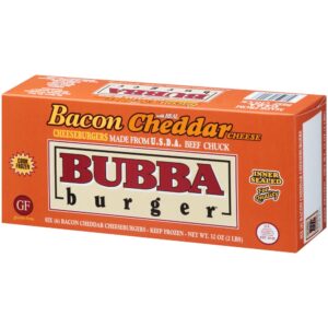 Bubba Bacon Cheddar Burgers | Packaged