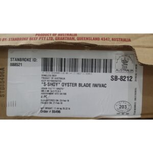 Wagyu Beef Flat Iron Bms 3 | Corrugated Box