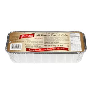 Sara Lee 10″ All Butter Pound Cake | Packaged
