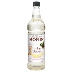 SYRUP WHT CHOC PLAS 1LTR MONIN | Packaged