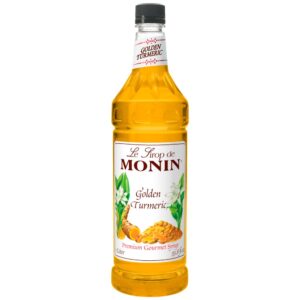 SYRUP GOLDEN TURMERIC 1LTR MONIN | Packaged