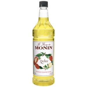 SYRUP LYCHEE PLAS 1LTR MONIN | Packaged