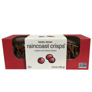 Cranberry & Hazelnut Raincoast Crisps | Packaged
