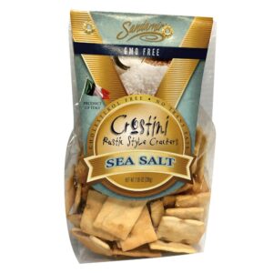 Sea Salt Crostini Crackers | Packaged