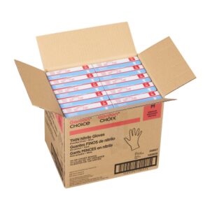 GLOVE NITRILE THN MED PWDF BLU 10-100 | Packaged