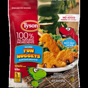 Dino Shaped Chicken Nuggets | Packaged
