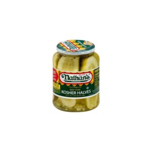 Nathan’s Dill Pickle Halves 32oz | Packaged