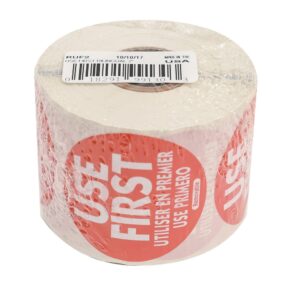 “Use First” Labels | Packaged