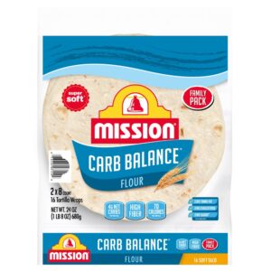 Mission Low Carb Soft Taco Flour Tortilla’s Twin Pack 24 oz | Packaged
