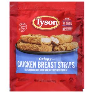 Breaded Crispy Chicken Breast Strips | Packaged