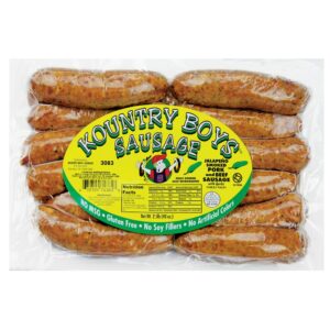 Pork & Beef Jalapeno Smoked Sausage | Packaged