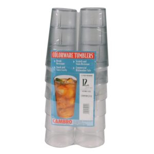 Colorware Clear Plastic Tumblers, 12 oz. | Packaged
