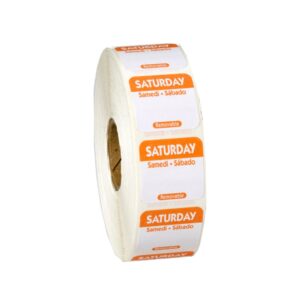 Saturday Dot Labels | Packaged