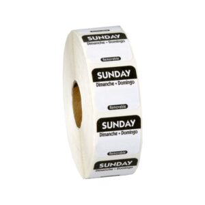 Sunday Dot Labels | Packaged