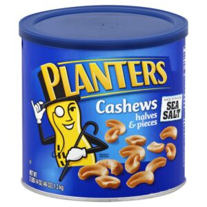 Planters Salted Cashew Halves & Pieces | Packaged