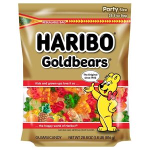 HARIBO CANDY GUMMI GOLD BEAR 4-28.8Z | Packaged