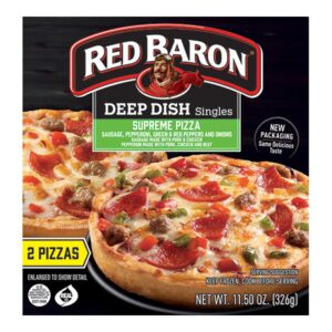 Deep Dish Single Serve Supreme Pizza | Packaged