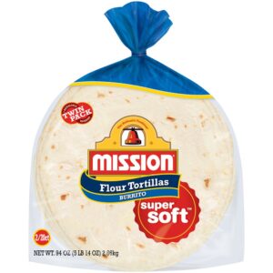 10″ Super Soft Flour Burrito Tortillas | Packaged