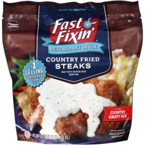 BEEF STK CNTRY FRD W/GRVY MIX 6-22.75Z | Packaged