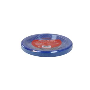 10.25″ Blue Plastic Plates | Packaged