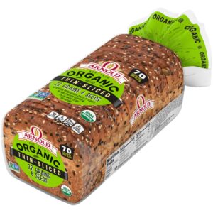 Organic 22 Grains & Seeds Thin-Sliced Bread | Packaged