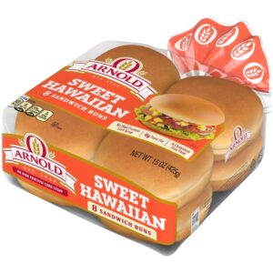Sweet Hawaiian Sandwich Buns | Packaged