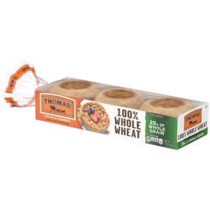 Thomas 100% WW English Muffins 6ct | Packaged