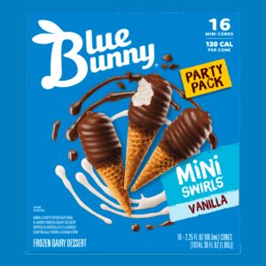 Blue Bunny Vanilla Mini Swirls 3-16ct | Styled