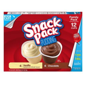 Chocolate and Vanilla Pudding Cups | Packaged