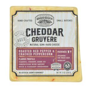 Cheddar Gruyere with Roasted Red Pepper & Cracked Peppercorn | Packaged