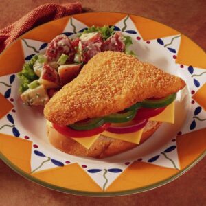 Breaded Ocean Perch Fillets, 4 Ounce | Styled