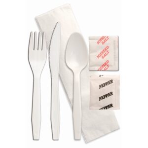 KIT CUTLERY F/K/S/N/S&P MED WHITE | Styled